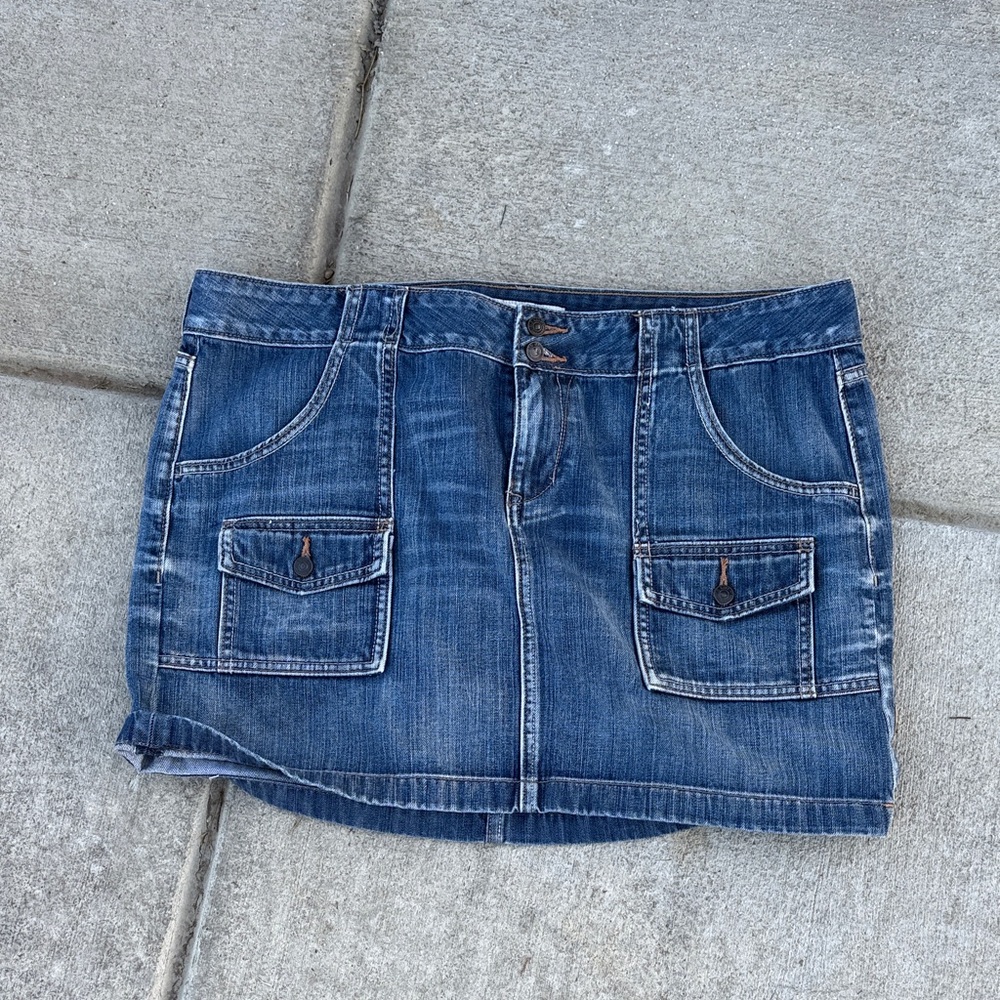Old Navy Blue Denim Mini Skirt